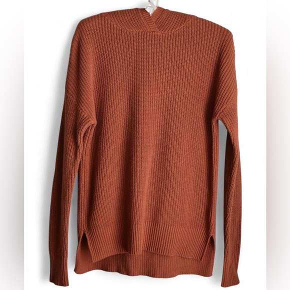 Cynthia Rowley Terracotta Knit Hooded Sweater - Picture 1 of 4